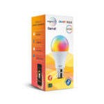 Wipro 12.5W Smart LED Bulb with Wi-Fi, Alexa Voice Control, Music Sync, Dimmable Brightness, and 16 Million Colors for Smart Homes.